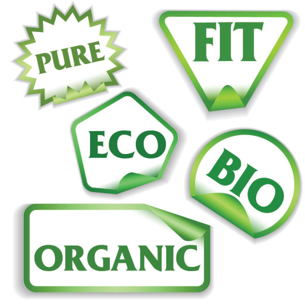 精美绿色标签01&mdash;&mdash;矢量素材