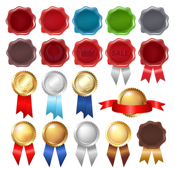 胸花与塑印02&mdash;&mdash;矢量素材