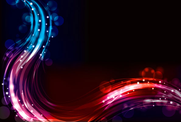 绚丽的霓虹灯特效05&mdash;&mdash;矢量素材