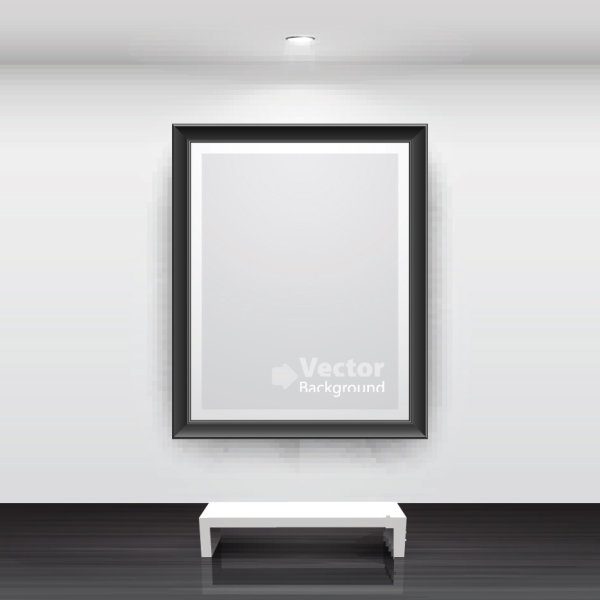 画廊的宣传框05&mdash;&mdash;矢量素材