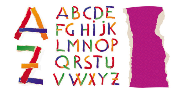 不同的英文字母02&mdash;&mdash;矢量素材