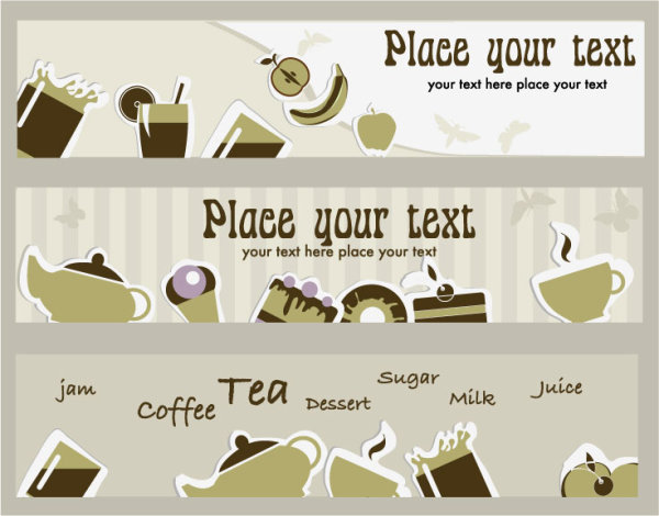 下午茶卡片02&mdash;&mdash;矢量素材