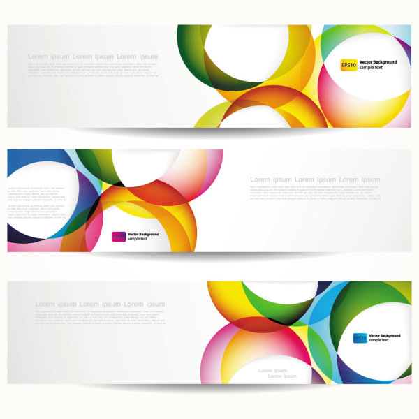 时尚光泽横幅04&mdash;&mdash;矢量素材