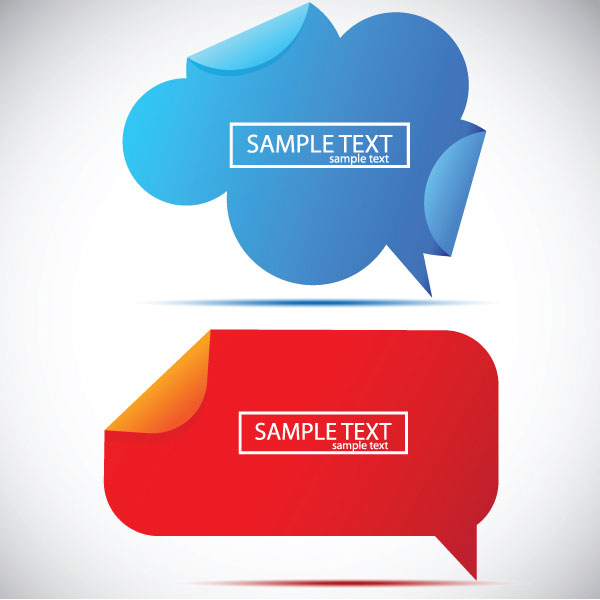 七彩泡泡卷纸02&mdash;&mdash;矢量素材