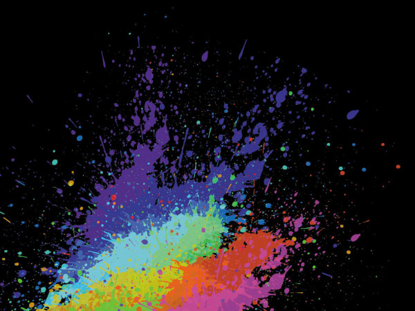 油漆溅特效01&mdash;&mdash;矢量素材