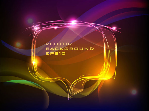 绚丽的霓虹灯特效04&mdash;&mdash;矢量素材