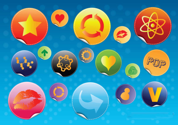 精美标签徽章&mdash;&mdash;矢量素材