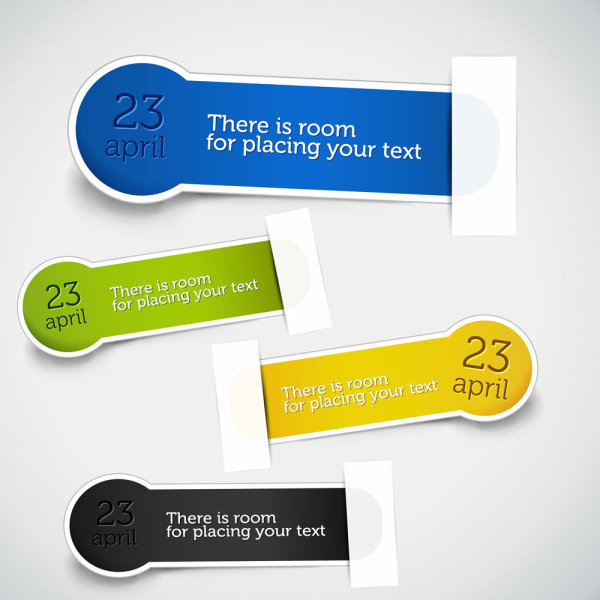 信息贴纸02&mdash;&mdash;矢量素材