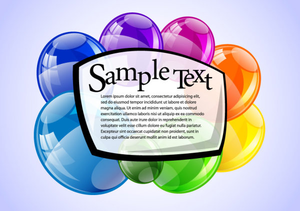 精美气泡03&mdash;&mdash;矢量素材