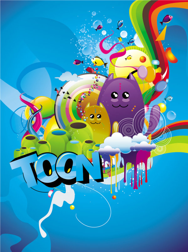 潮流插画03&mdash;&mdash;矢量素材