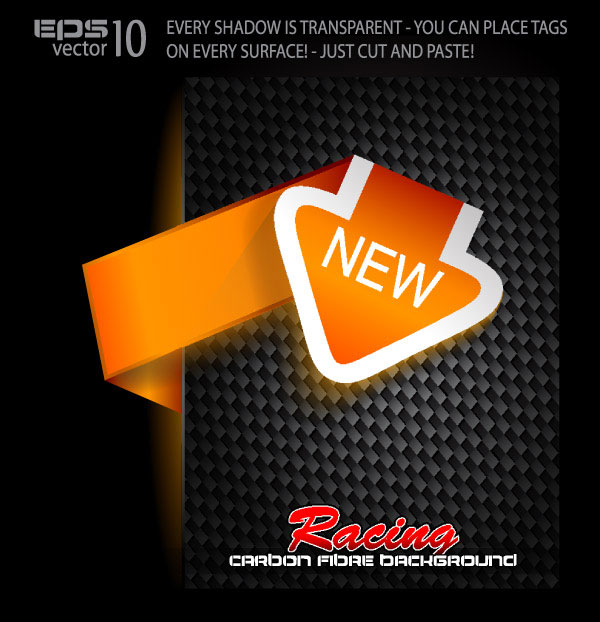 漂亮的折纸装饰图形矢量素材-2