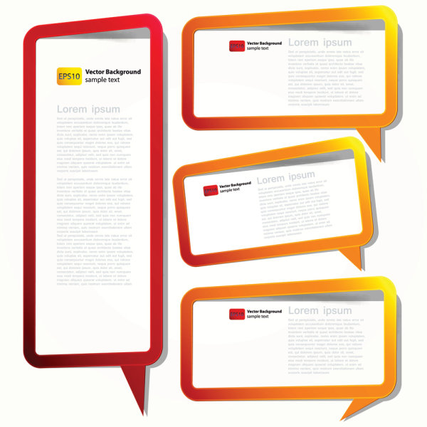 精美实用的提示框02&mdash;&mdash;矢量素材