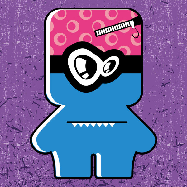 Cute Funny cartoon 01 - vector material