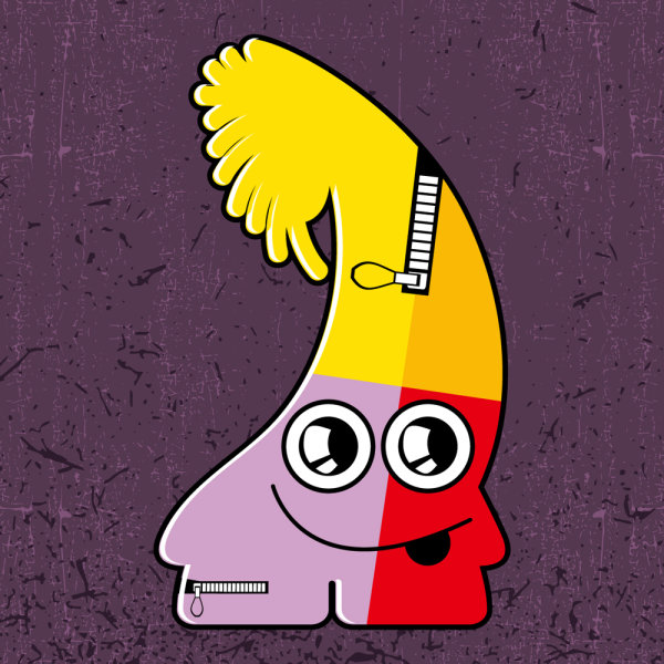 Cute Funny cartoon 02 - vector material