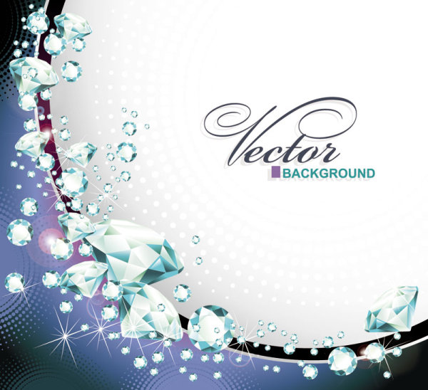 Dazzling diamonds 03 - vector material