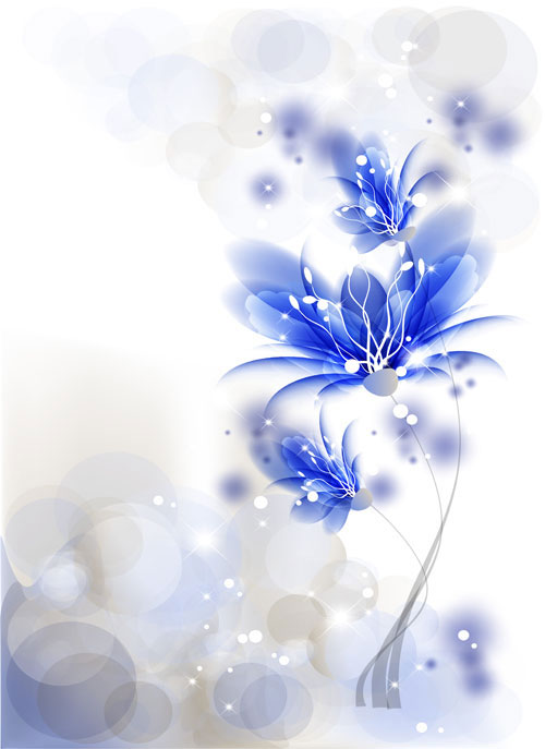 The trend flowers background 04 Vector