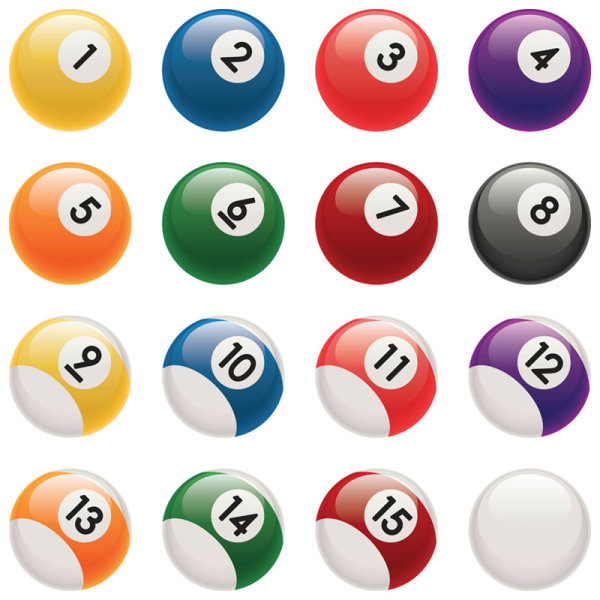 Billiards - vector material