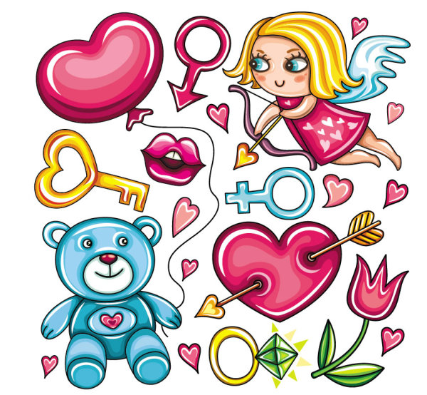 Cartoon Illustration 4 - vector material