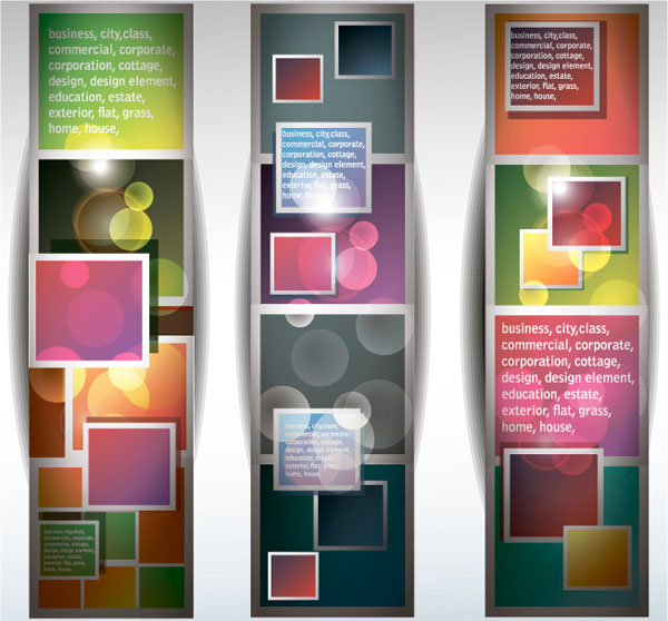 Bright halo banner 02 - vector material