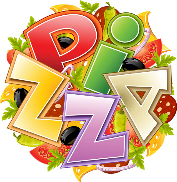 Cartoons pizza 05 - vector material