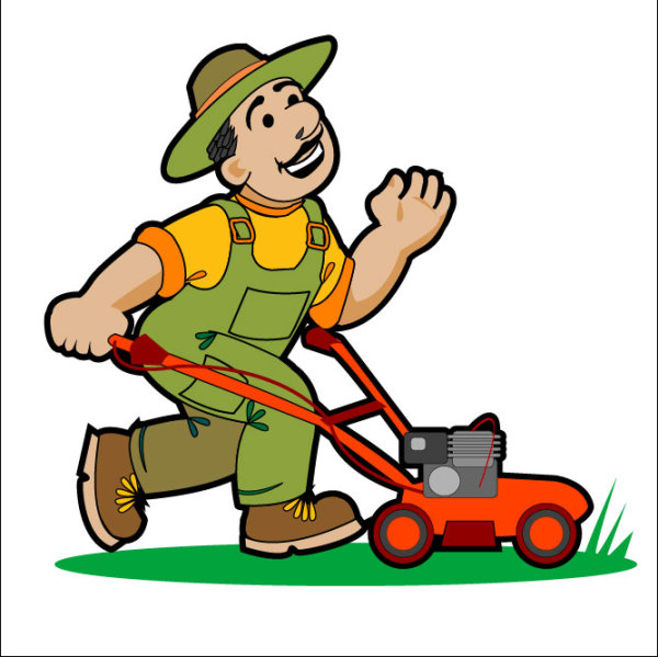 Garden pruning work 01 - vector material