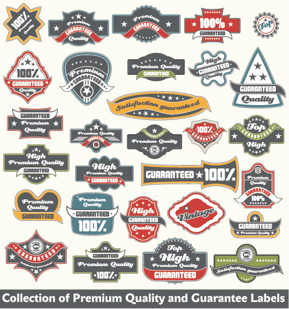 Continental label stickers 04 - vector material