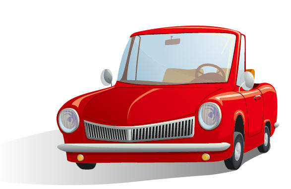 Cartoon automotive illustrator 03 - vector material
