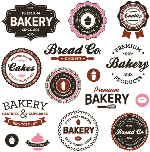 Classic Coffee tags 001 - vector material