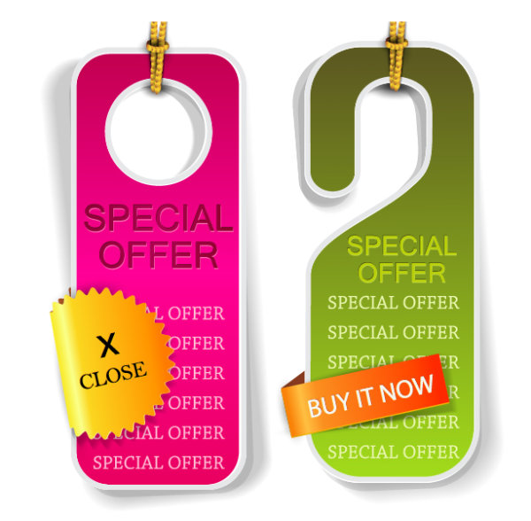 Classic labels tag 02 - vector material