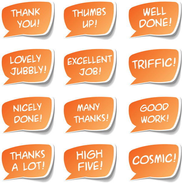 Beautifully Label dialog box - vector material