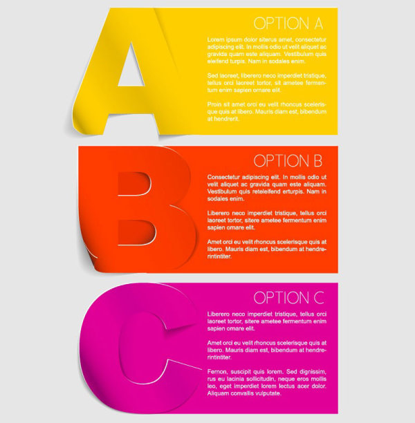 Creative labels stickers 02 - vector material