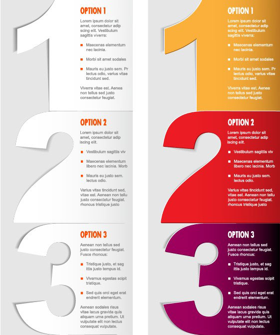 Creative labels stickers 04 - vector material