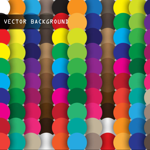 Color wheel stickers 02 - vector material