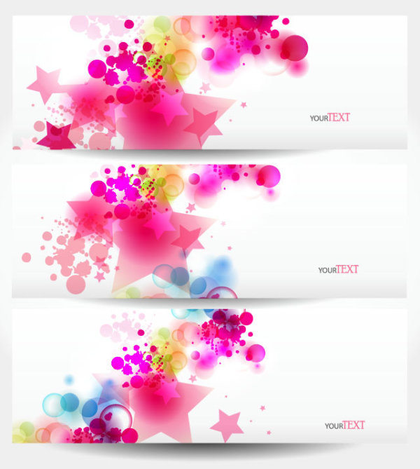 Dynamic trend banner 04 - vector material