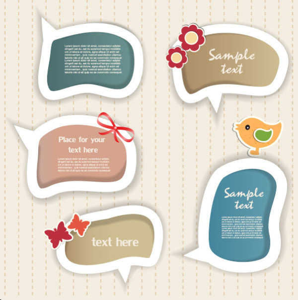 Beautifully Dialog 02. - Vector material