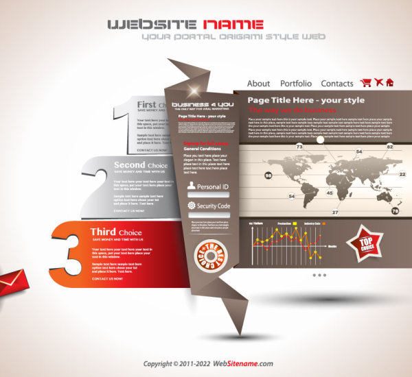 Creative knuckle pages 05 - vector material