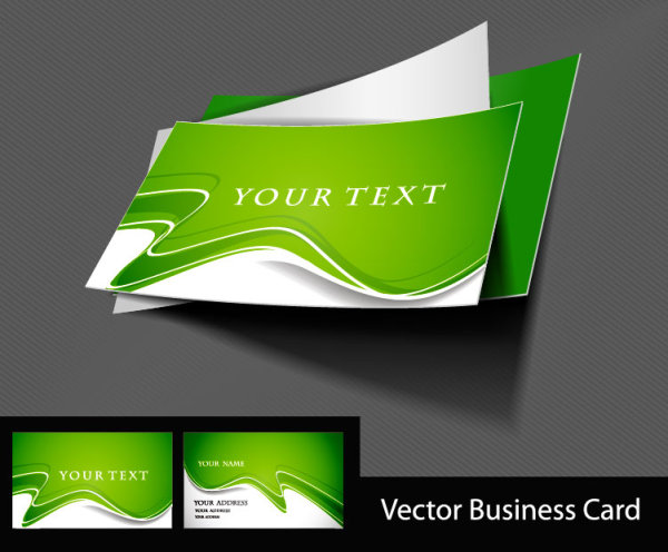 Fashion business card template 03 - vector material