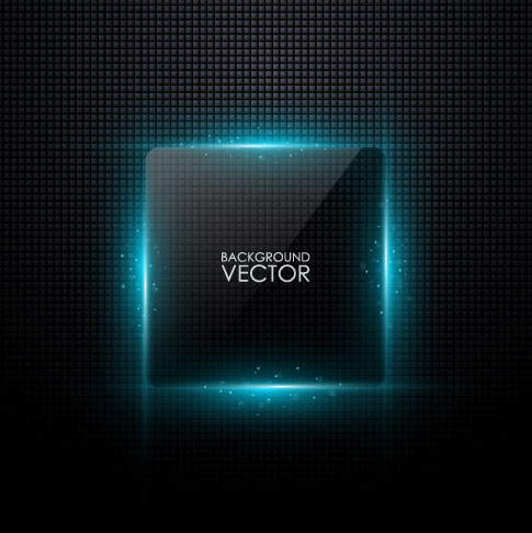 Glass texture border 03 - vector material