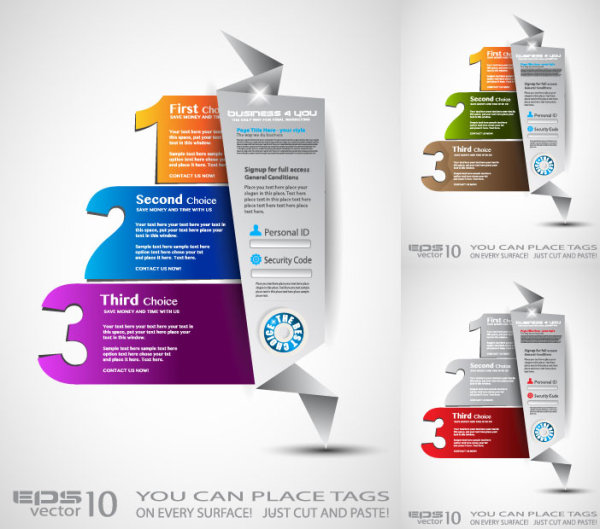 Fashion Label Design 05 - vector material