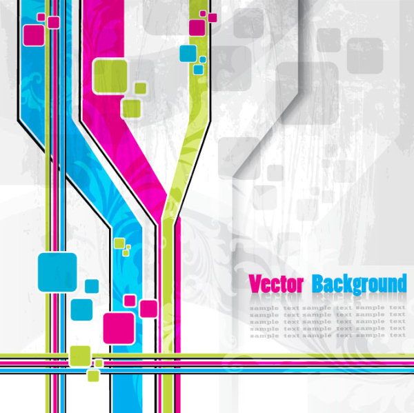 Colorful abstract background 03 - vector material