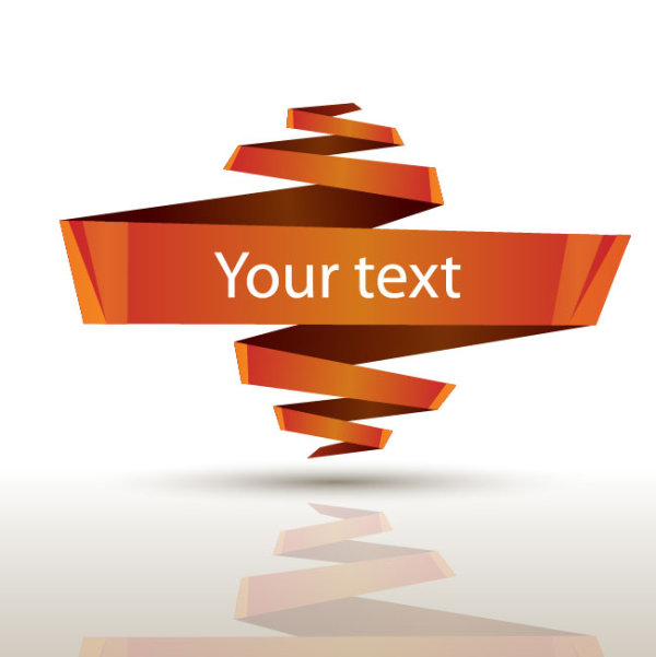 Creative origami style 01 - vector material