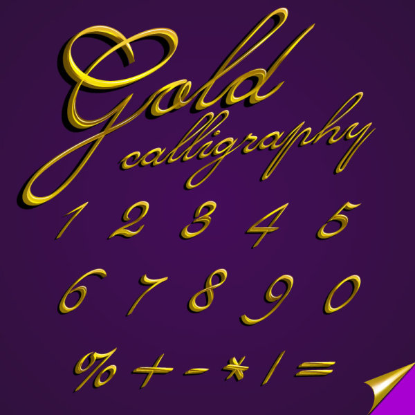 Creative alphabet design 05 - vector material