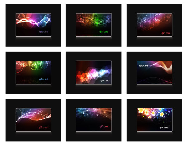 The trend of dynamic flare card 01 - vector material