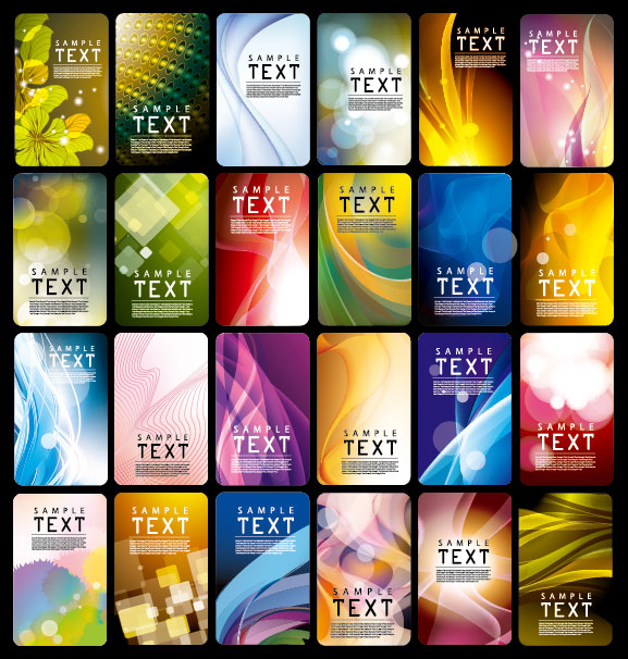 Variety business cards template 03 - vector material