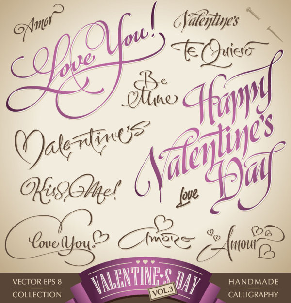 Handwritten English 03 - vector material