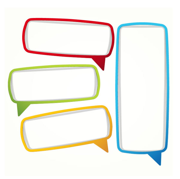 Color paper Dialog 03 - vector material