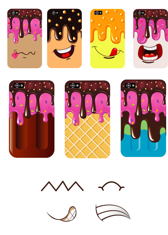 Cartoon cute face cream