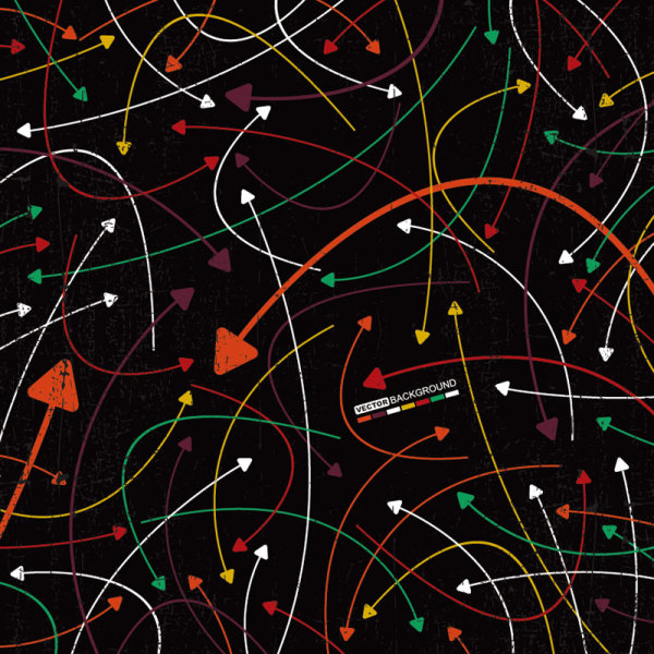 Color trend arrow 14 - vector material