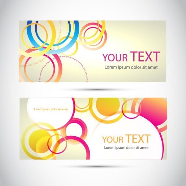 Beautifully banner 03 - vector material