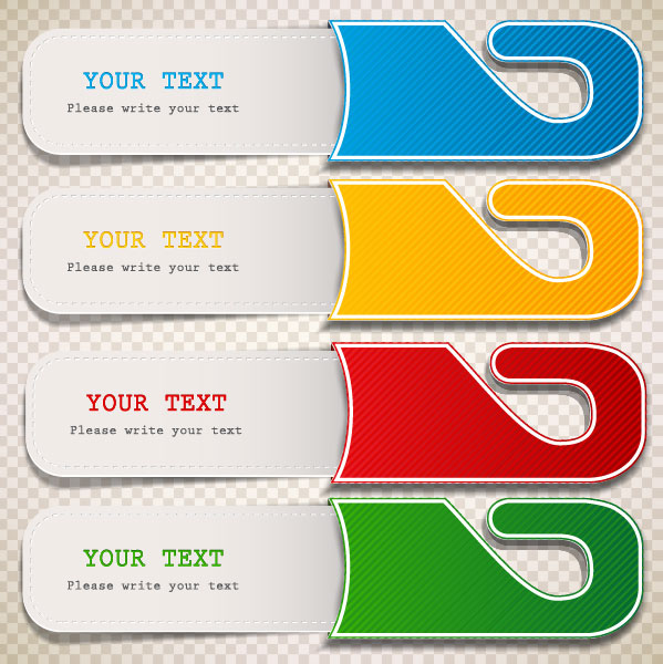 Exquisite creative label 03 - vector material